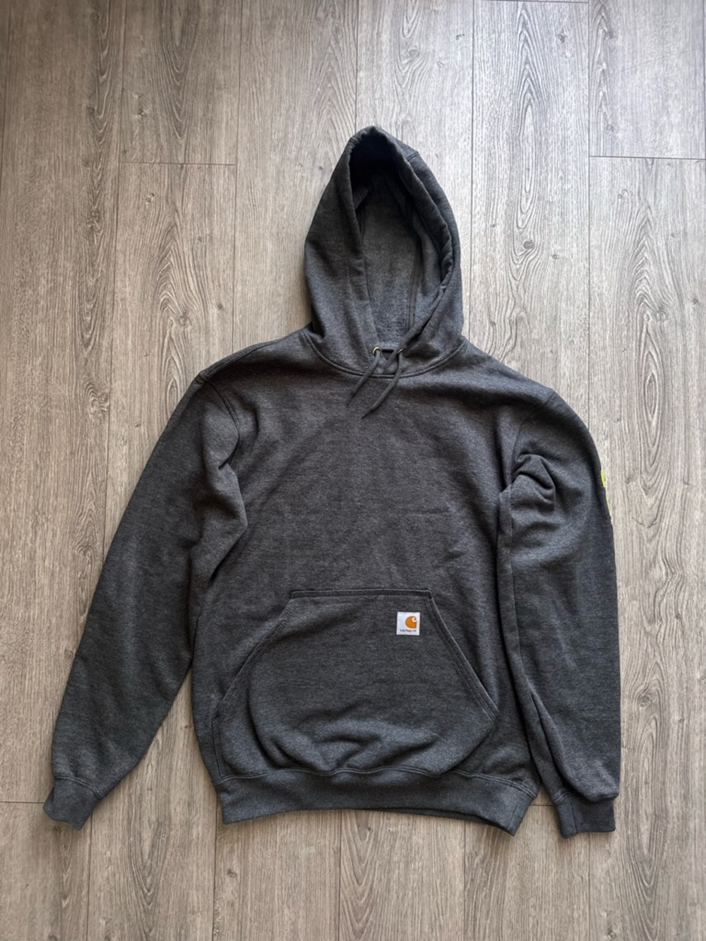Carhartt Men's Dark Gray Hooded Sweatshirt size s